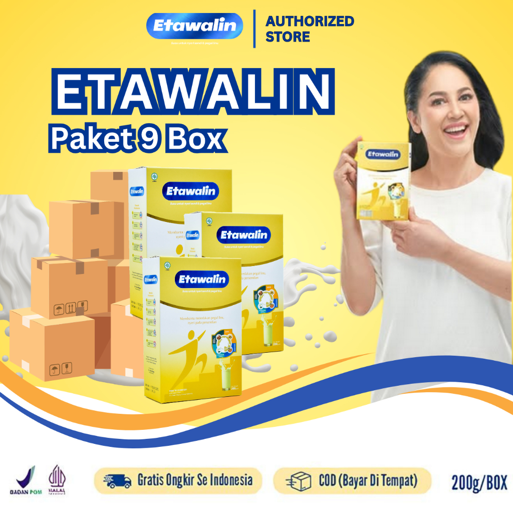 

Etawalin Susu Etawa Original Atasi Asam Urat Nyeri Sendi 9 Box