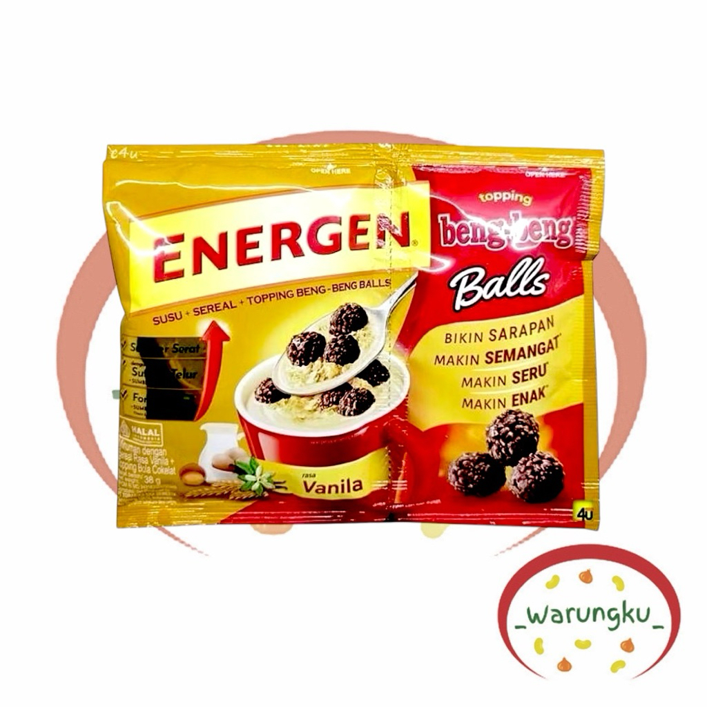 

SACHET 1pc ENERGEN BENGBENG Balls Sereal Vanila Topping