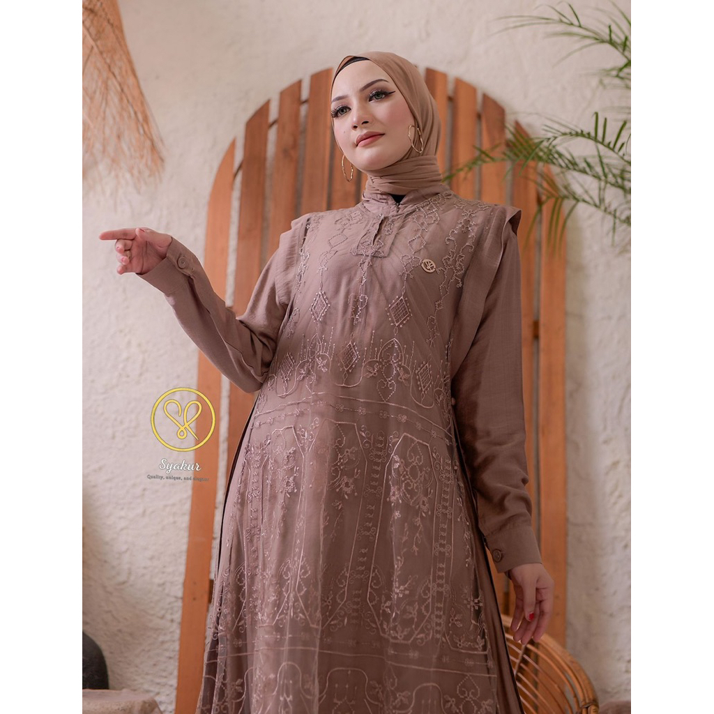 Gamis bunga by syakur collection