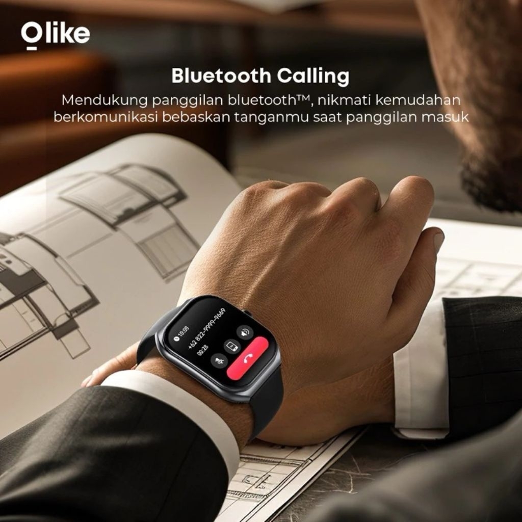 OLIKE SMARTWATCH CURVER HD BLUETOOTH CALLING WATERPROOF IP68