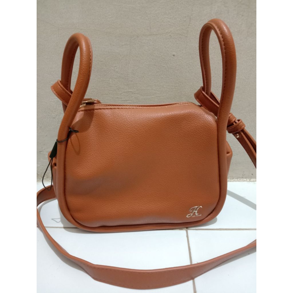 PRELOVED JIMS HONEY SLINGBAG BROWN TAS SELEMPANG WANITA