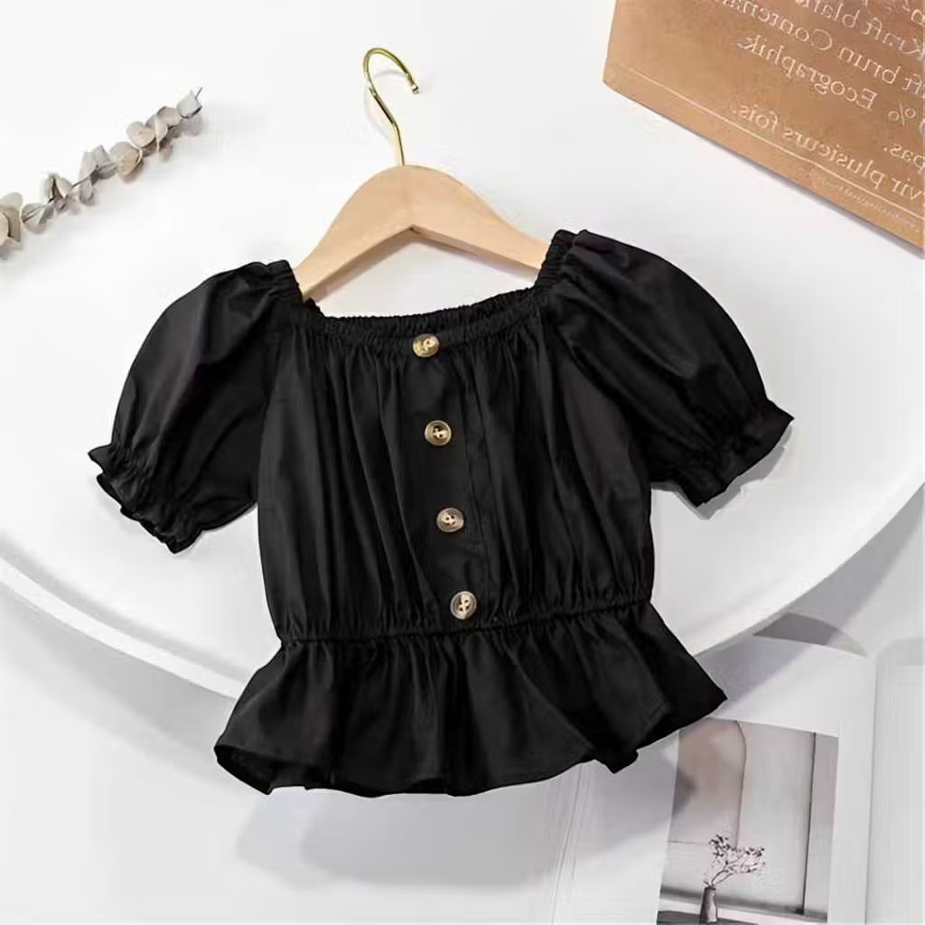 Dress Sabrina Anak Perempuan Crinkle 1-5 Tahun | Blouse anak perempuan Crinkle 1-4 Tahun | Baju Atas