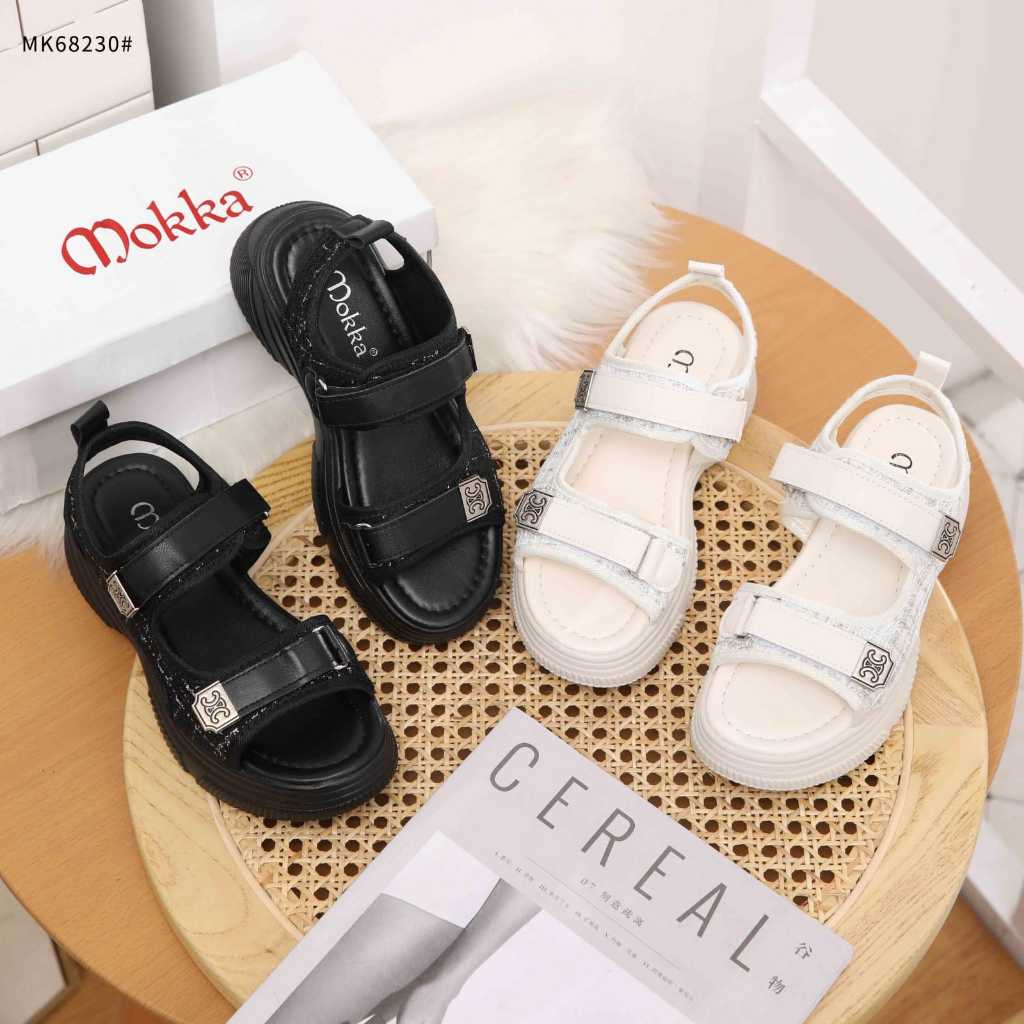 Mokka Hijack Canvas Flat Sandal Original MK68230#