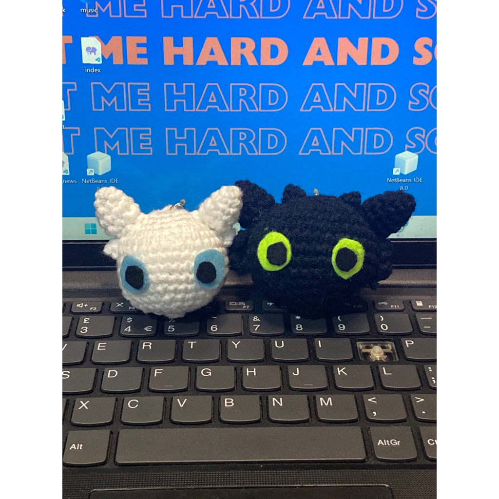 How To Train Your Dragon | Toothless keychain | Crochet | Handmade