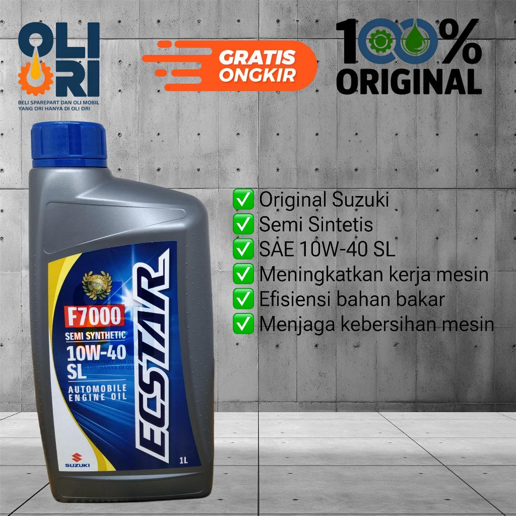 Oli SUZUKI ECSTAR F700 10W-40 1Liter Oli Mobil Bensin Original