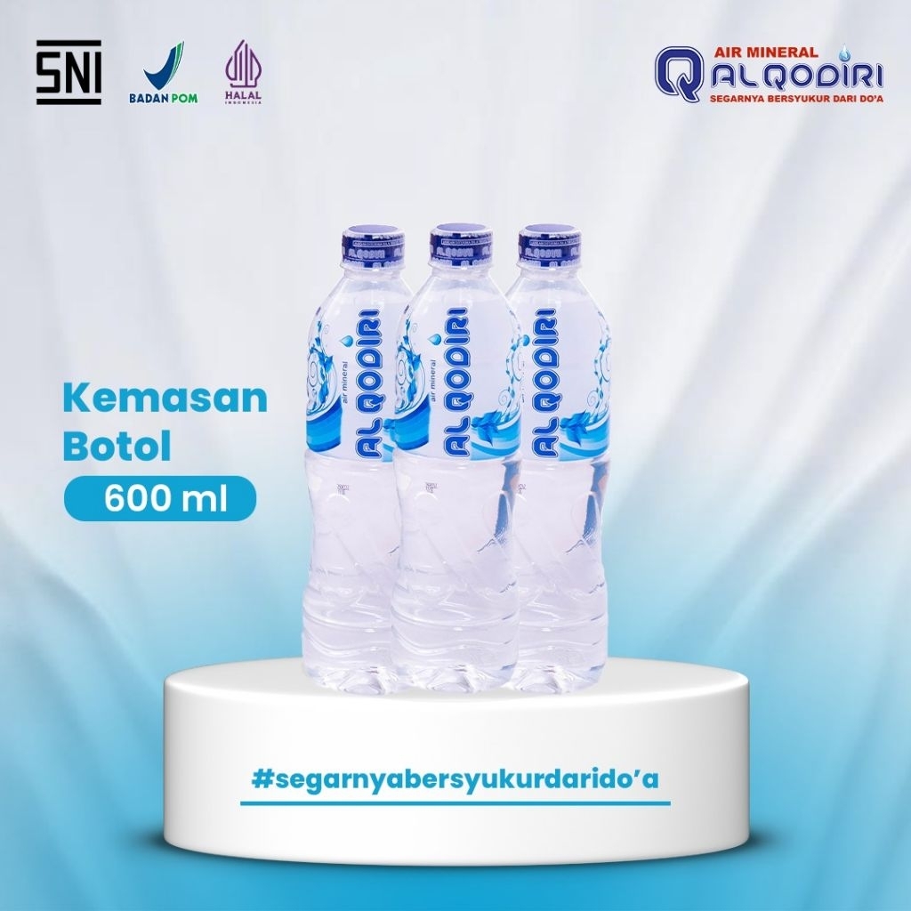 

Air Minum Mineral Botol Al Qodiri 600ml 1 pcs
