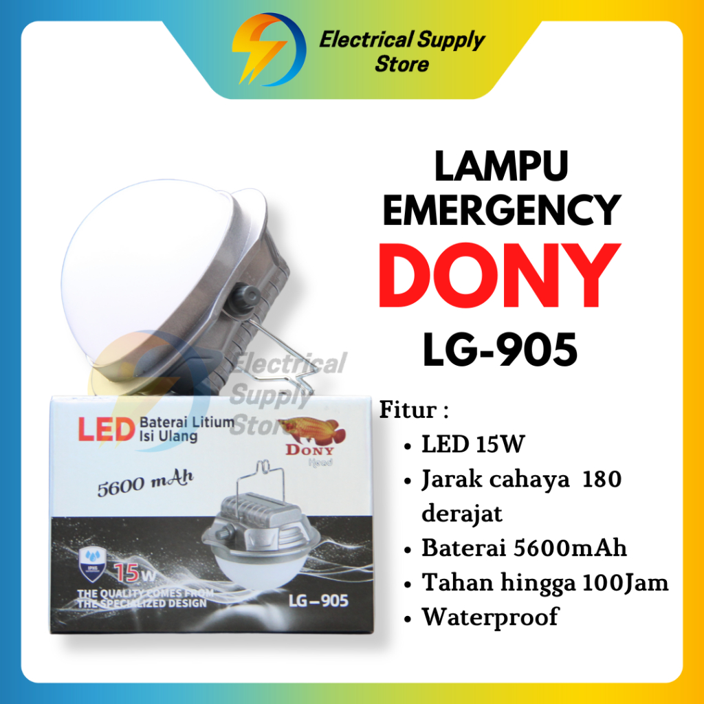 LAMPU GANTUNG DONY LG-905 LED 15W CAHAYA PUTIH TOMBOL DIMMER ORIGINAL MULTIFUNGSI