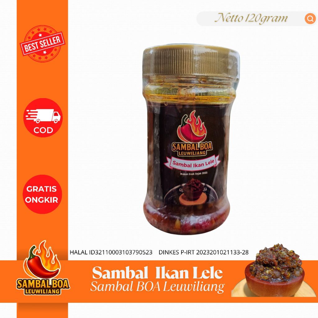 

Sambal BOA Leuwiliang - Sambal Ikan Lele 120 gram