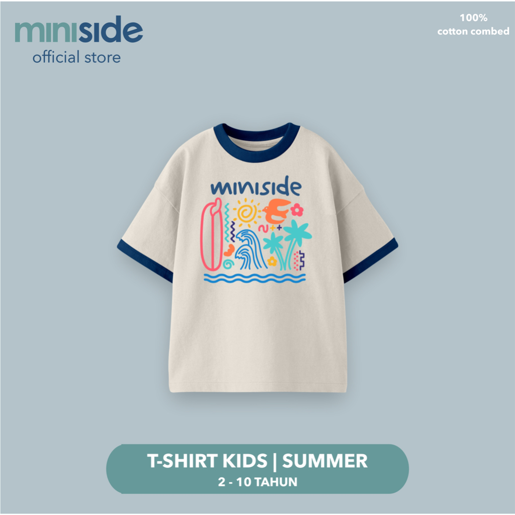MINISIDE - Summer kids baju anak laki perempuan 2 - 10 Tahun | baju anak summer kids