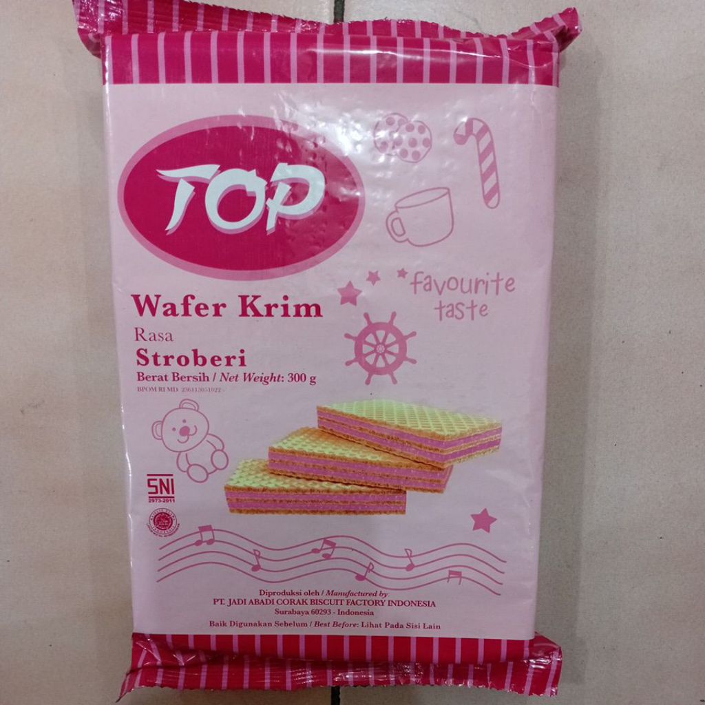 

Top Wafer Krim 300gr 1 Bungkus