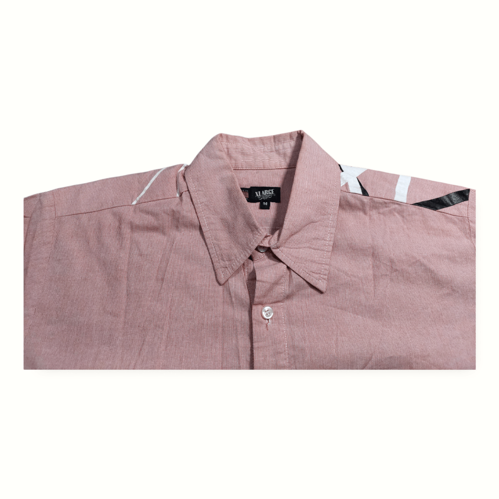 Kemeja XLarge USA Stripes Pattern Size M Original/Authentic Made in USA Superb Like New Condition