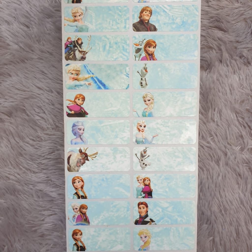 

STIKER NAMA WATERPROOF SIZE L/STIKER NAMA MOTIF FROZEN/STIKER NAMA KARAKTER/STIKER NAMA TERBARU