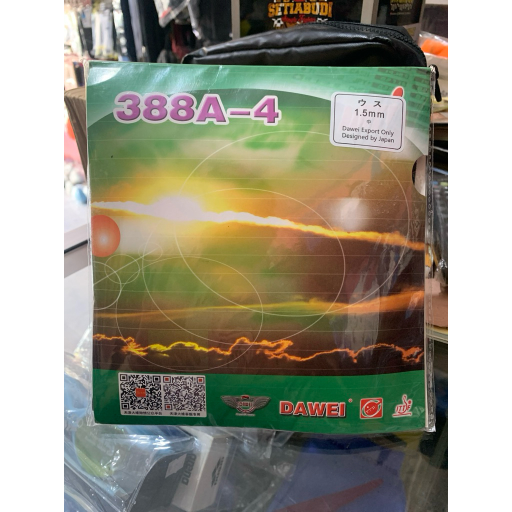 Karet bet pingpong / Dawei 388A-4 Color 1.5, 1.8, 2.2 mm Speed + Spin 388A4 388 A4 A Tipis