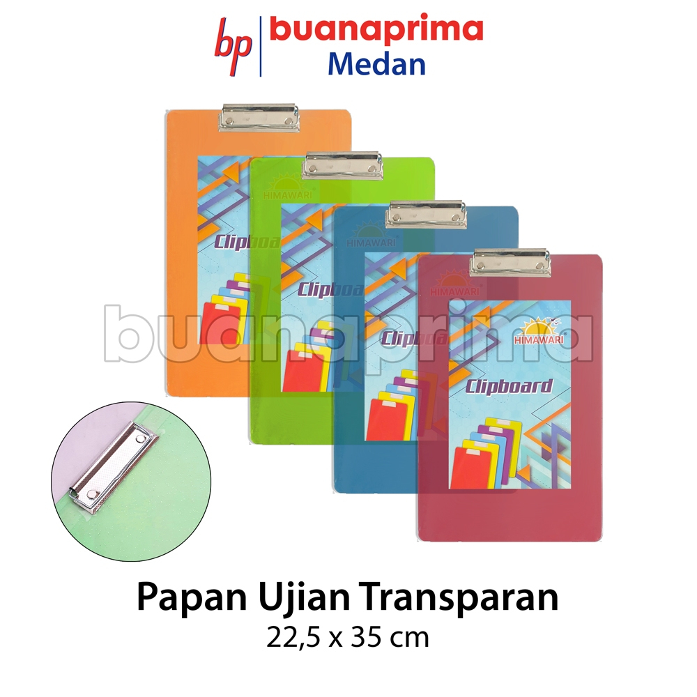 

PAPAN UJIAN TRANSPARAN Folio Papan Jalan Warna Clipboard Alas Plastik Mika F4