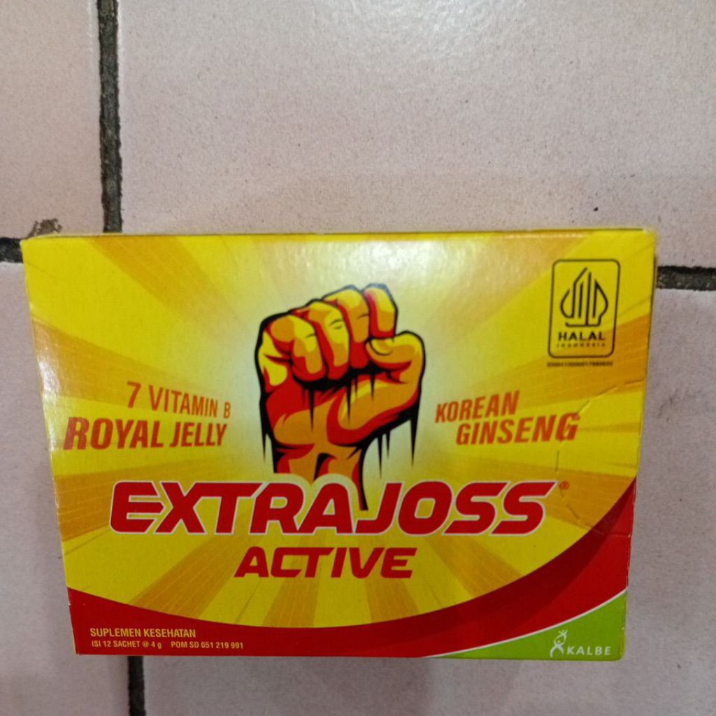 

Extrajoss Active 1Ktk isi 12 Sachet @ 4gr