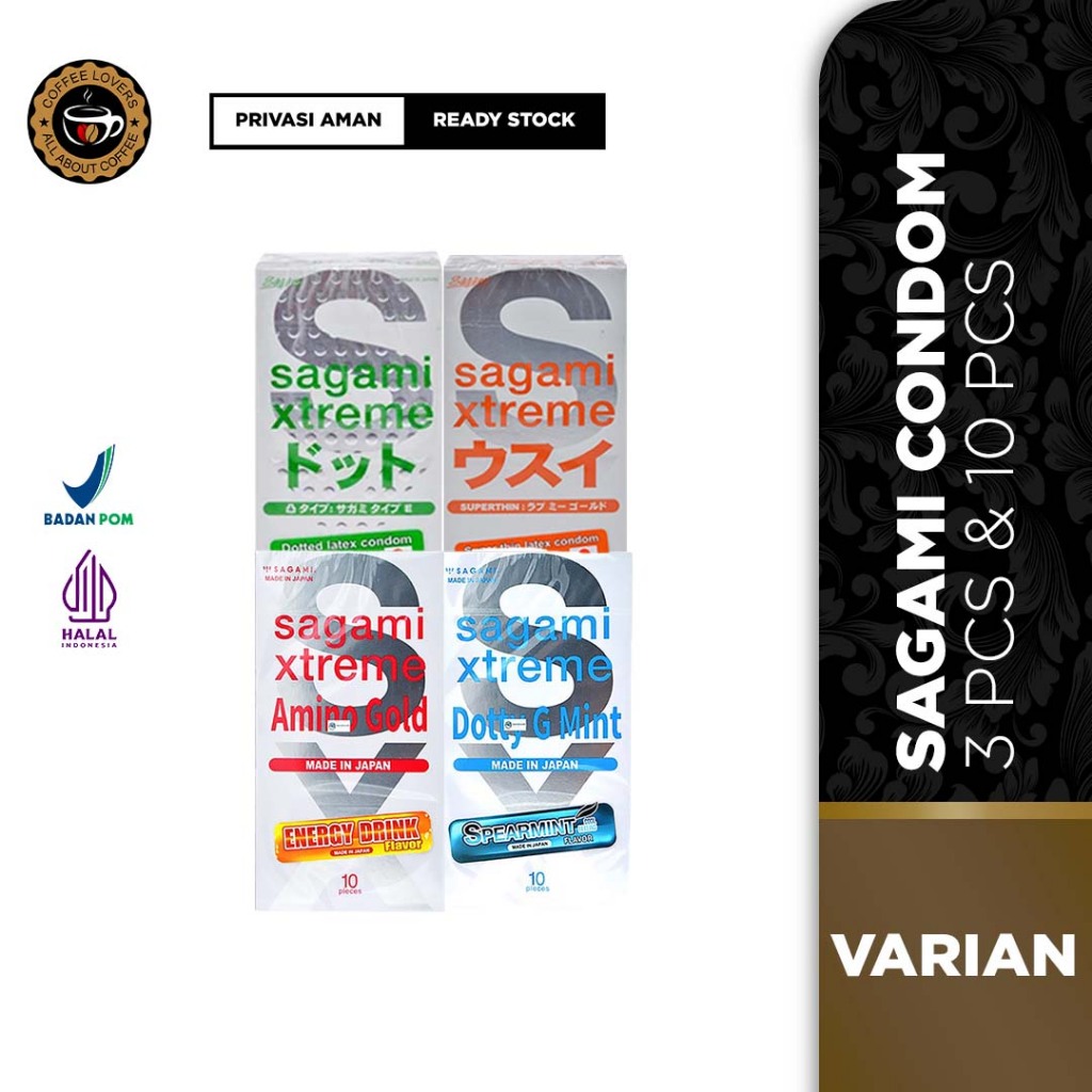 Kondom Sagami Premium Original Jepang Anti Bocor | Kondom Sagami Xtreme Superthin | Dotted Bergerigi
