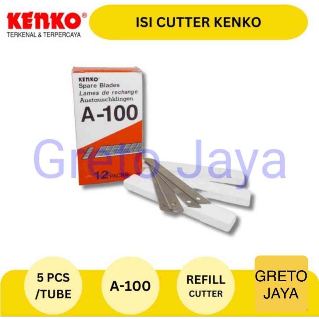 

Isi cutter kenko Kecil / Refil Cutter / Refill Karter Cuter Kater Spare Blade A-100