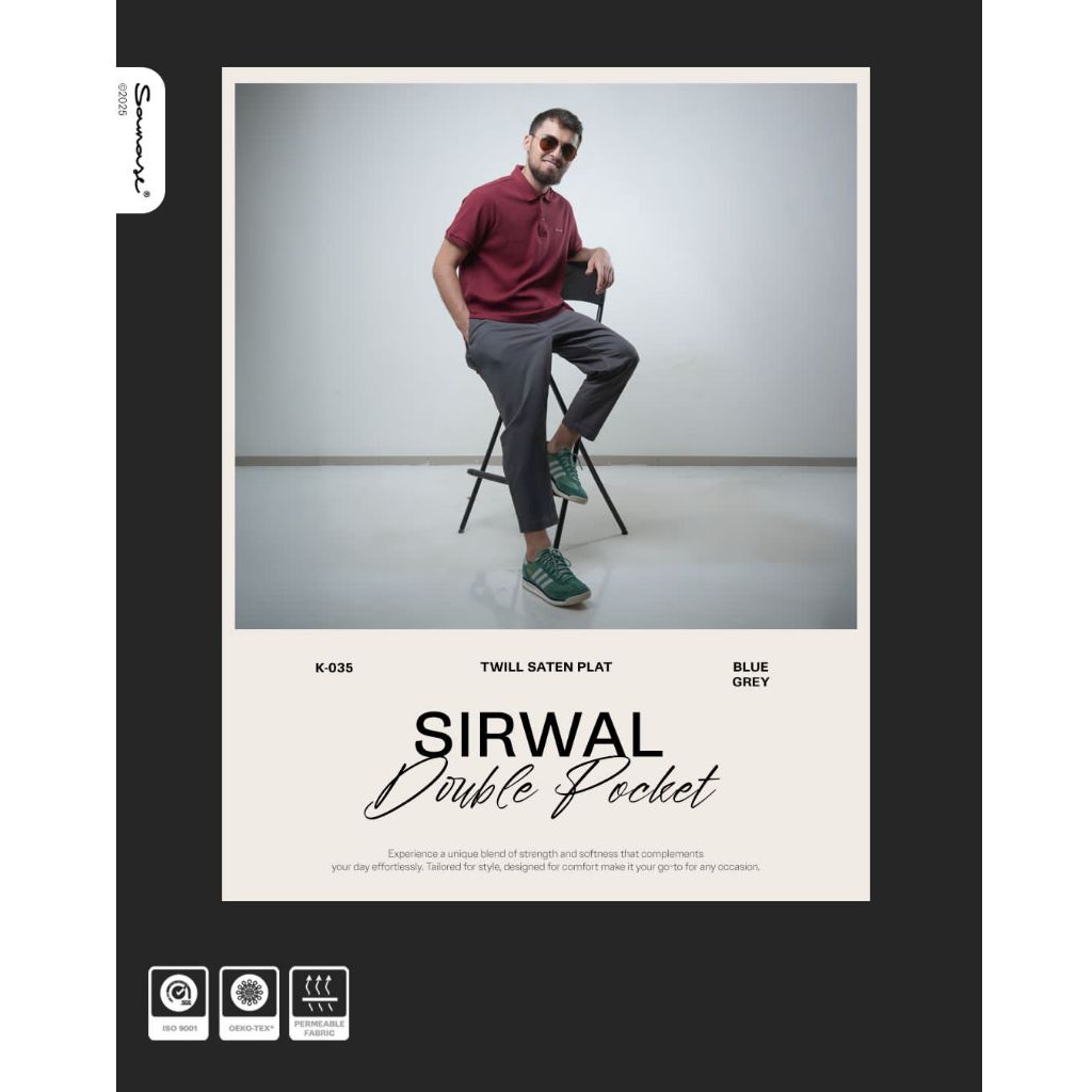 Sirwal K035 Original Samase|Ankle Pants|Celana Pria|Sirwal Samase|Celana Di Atas Mata Kaki
