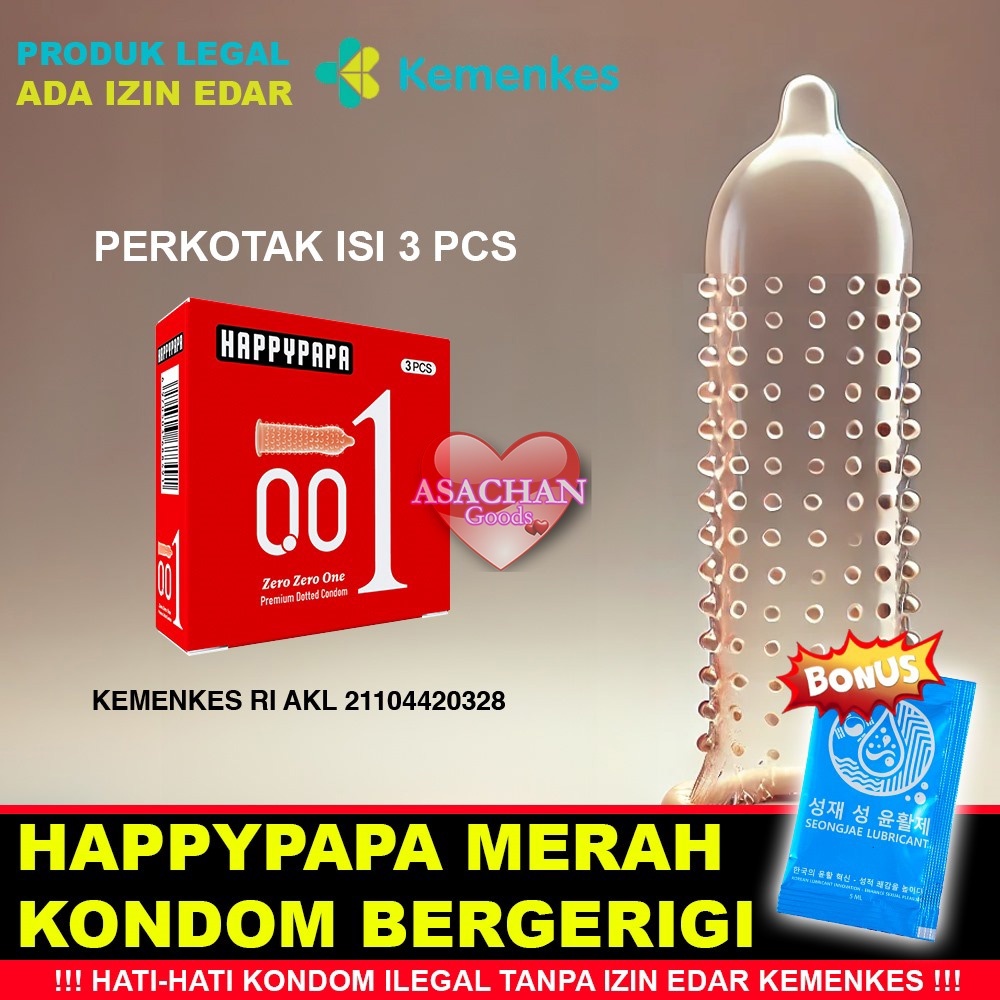 Condom Premium Duri Tebal Anti Bocor 001 Pelumas Bonus COD Privasi Aman