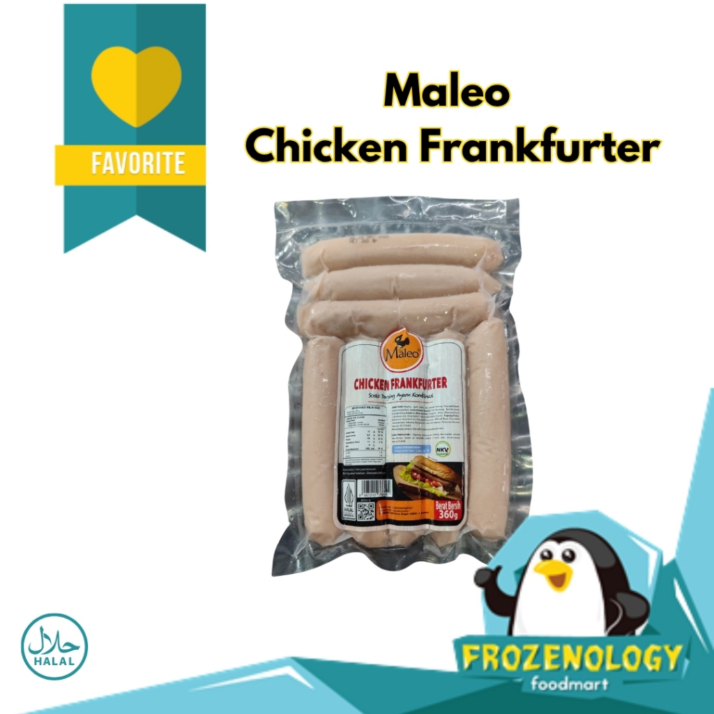 

Maleo Chicken Frankfurter 360gr / Sosis Ayam Maleo Isi 8 Best Quality