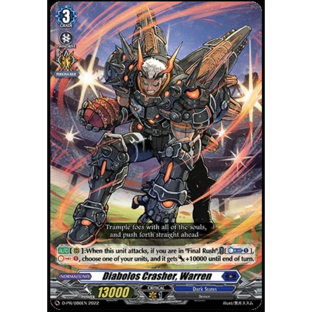 Diabolos crusher, warren D-PR/080EN vanguard