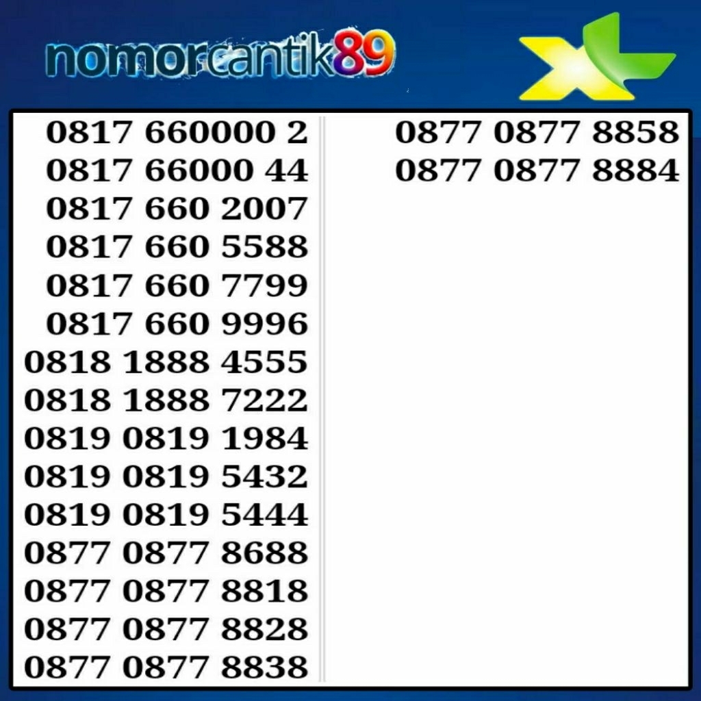 nomor cantik xl cantik support 5G