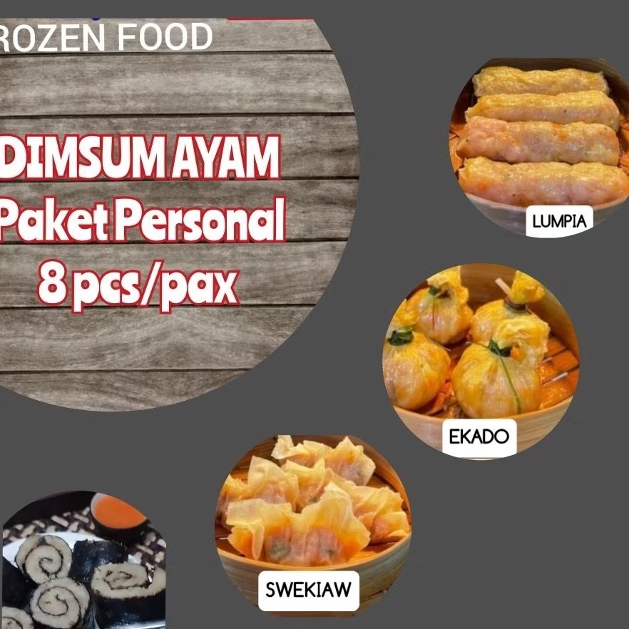 

Dimsum Ayam frozen personal pack isi 8 pcs