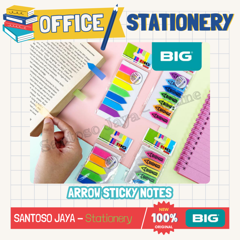 

Index Warna BIG 44x12mm - Pembatas Buku Sticky Notes Warna Warni Neon