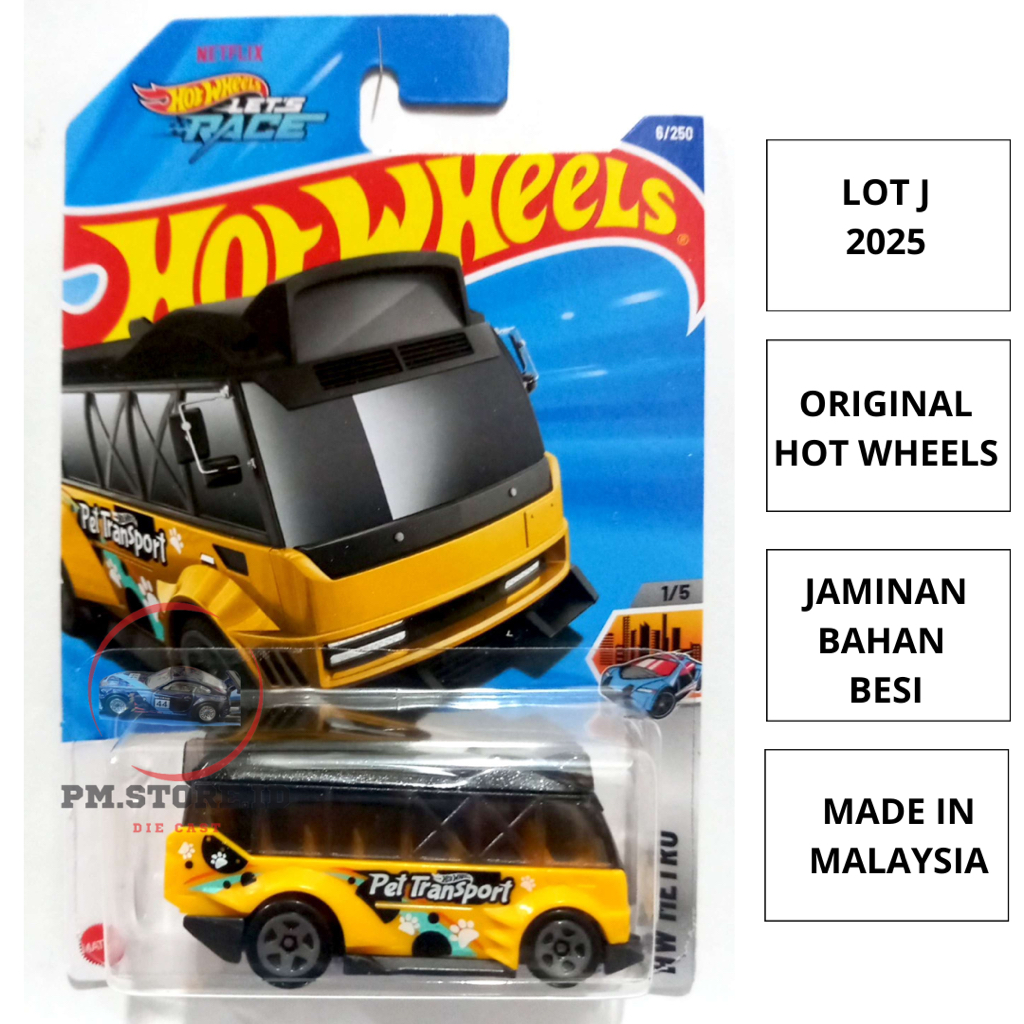 Hot wheels kowloon D hypervan bus hongkong kuning