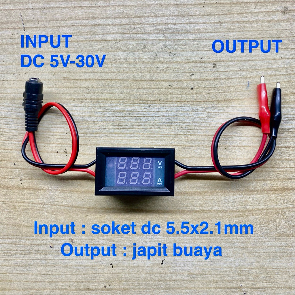 DC VOLT AMPERE METER SIAP PAKAI