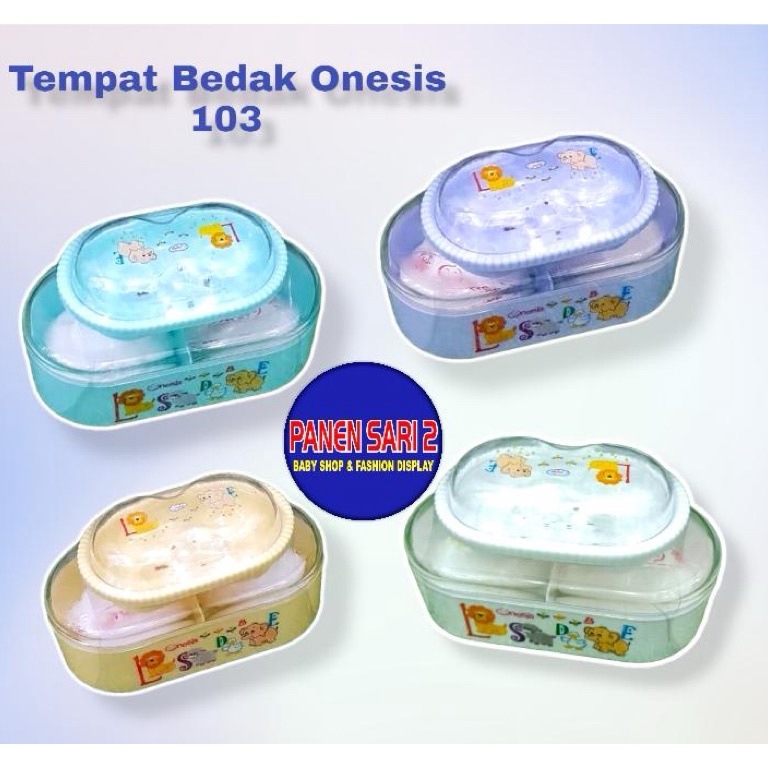 KODE P2K Tempat Bedak Onesis 13 Tempat Bedak Tabur  Tempat Sabun Bayi