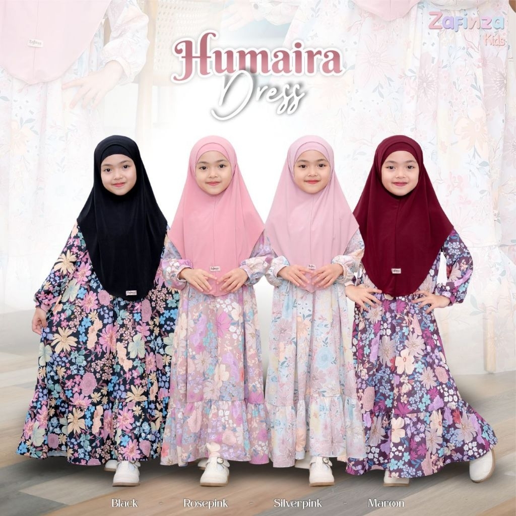 READY STOCK Humaira dress kids by Zafinza