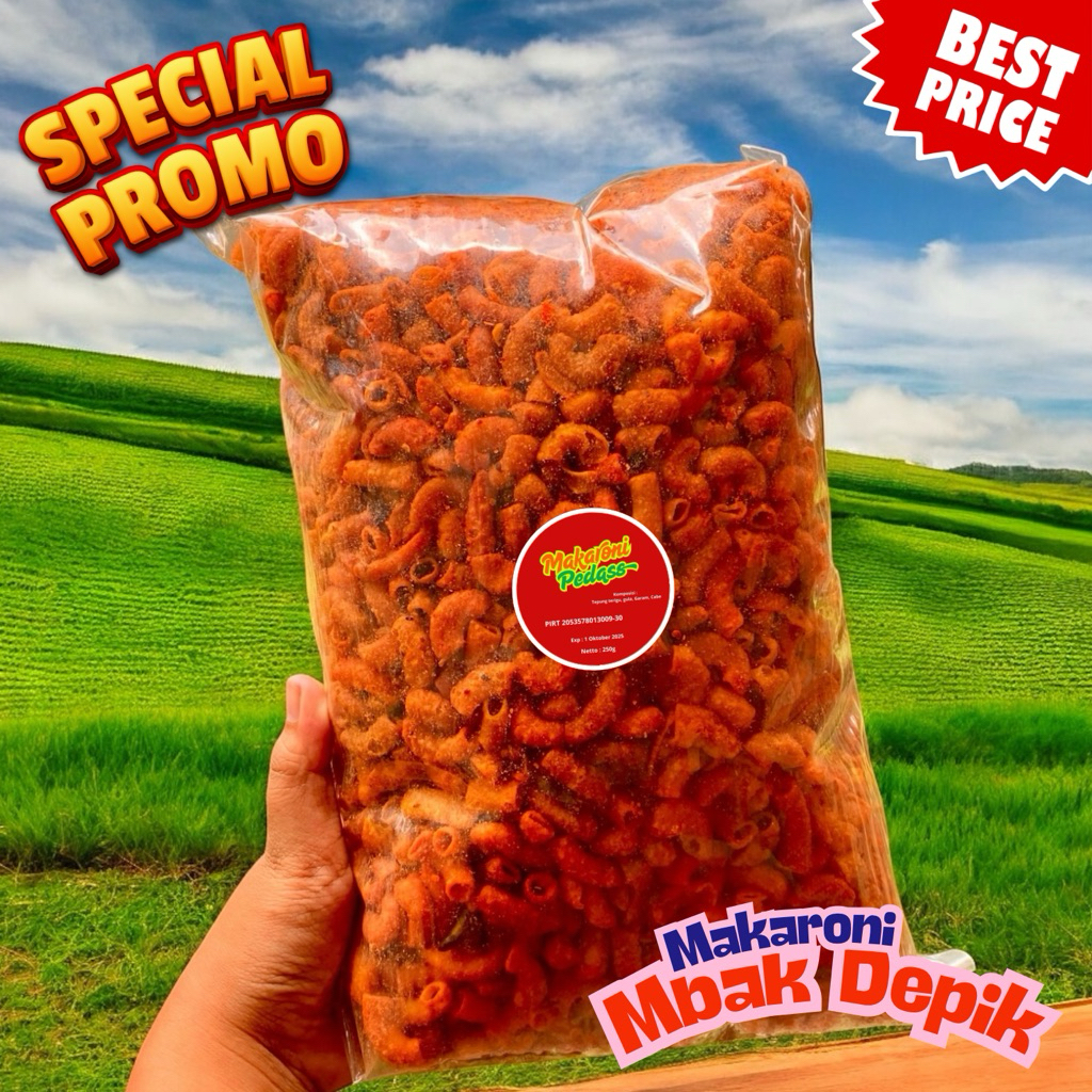 

Makaroni Extra Pedas | Makaroni Kriyuk | Makaroni 250g