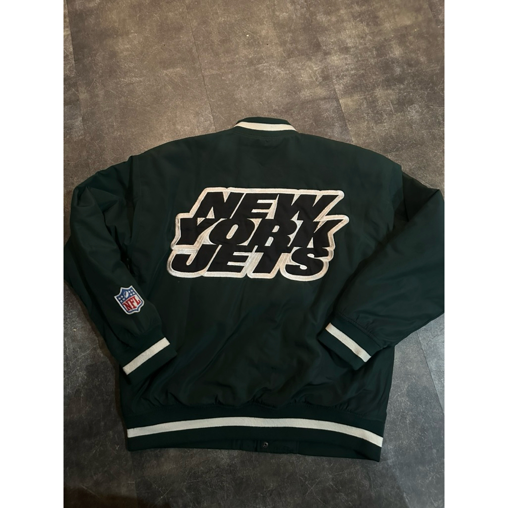 new york jets x nfl x gu varsity jacket