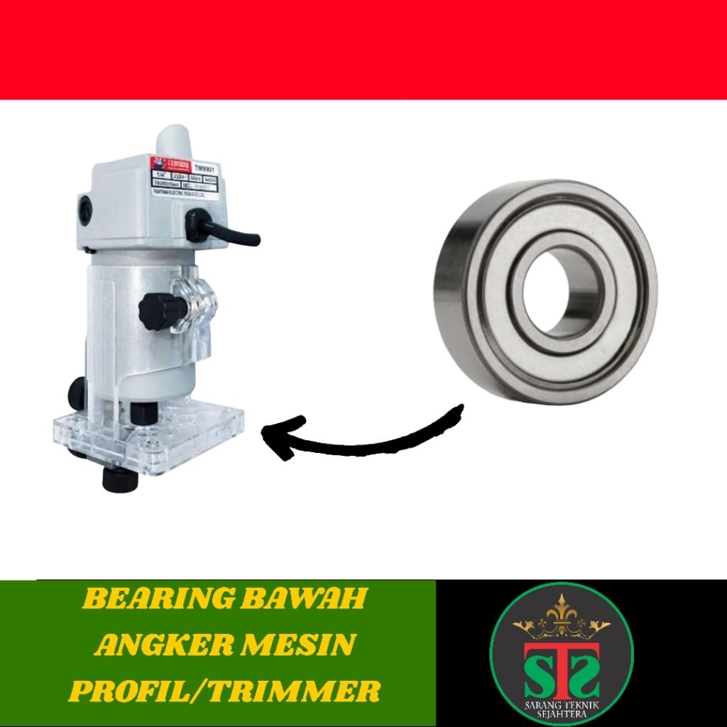 Bearing Angker Mesin Profil Kayu Bawah Mesin Trimer Mesin Profil