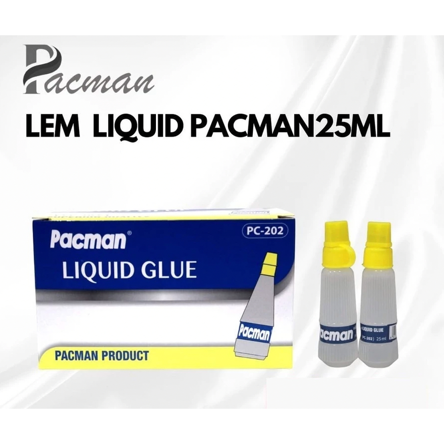 

Lem Cair Kertas Murah 25ml PACMAN Microstar | Water Glue / Liquid Glue / Liquid Adhesive Murah 25ml
