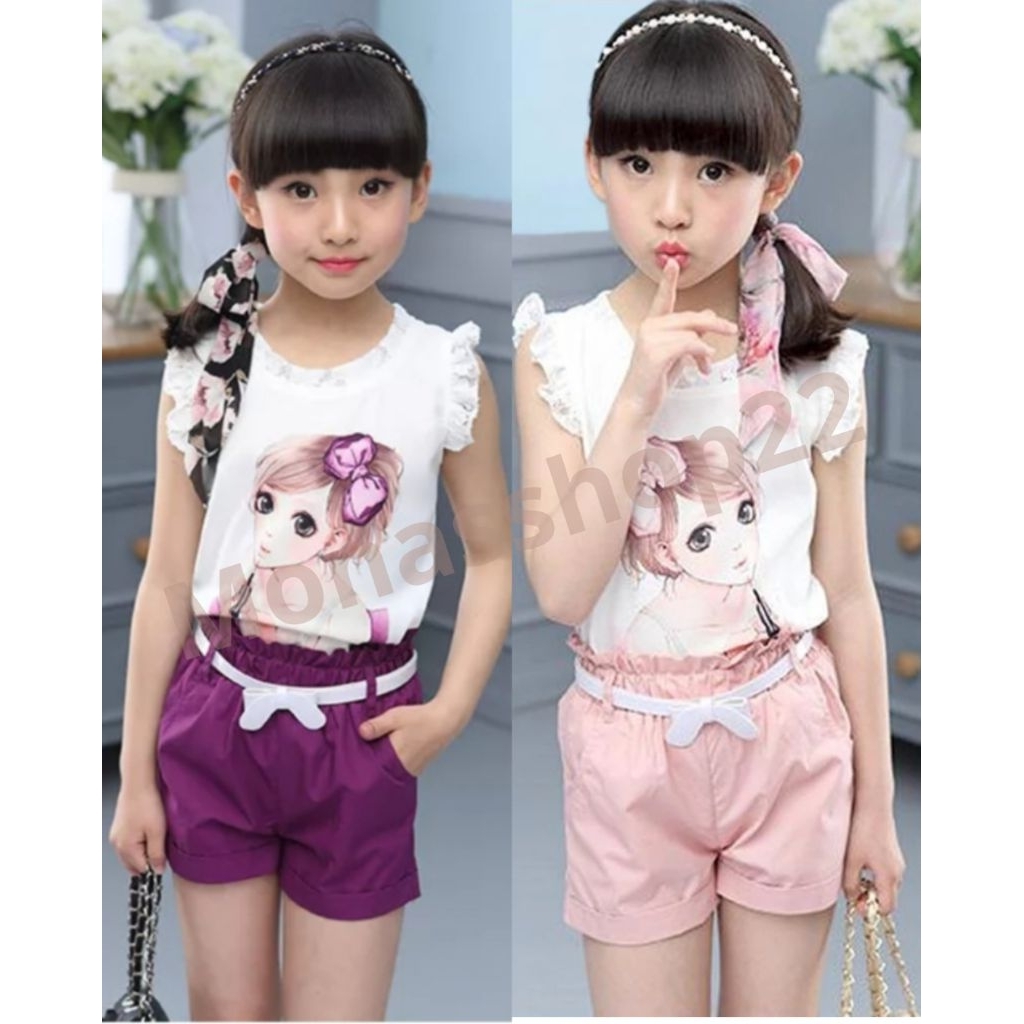 Baju setelan anak/Baju pesta anak/set anak Sweety. uk 4 -7 th.