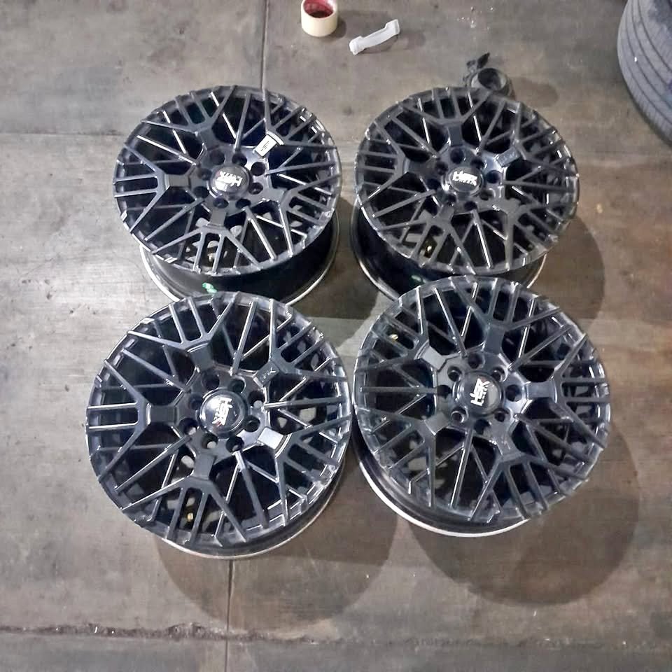 VELG MOBIL BEKAS PELEG HSR BENAWA HSR RING 15 LEBAR 6,5 PCD 8X100/114 ET42 VELG UTUK MOBIL AGYA AYLA