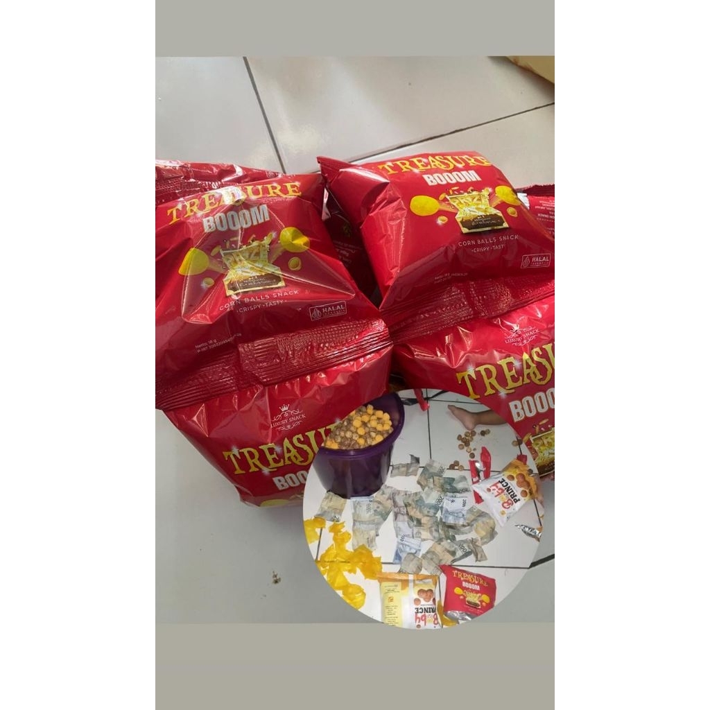 

ciki berhadiah treasure boom 1r isi 10pcs