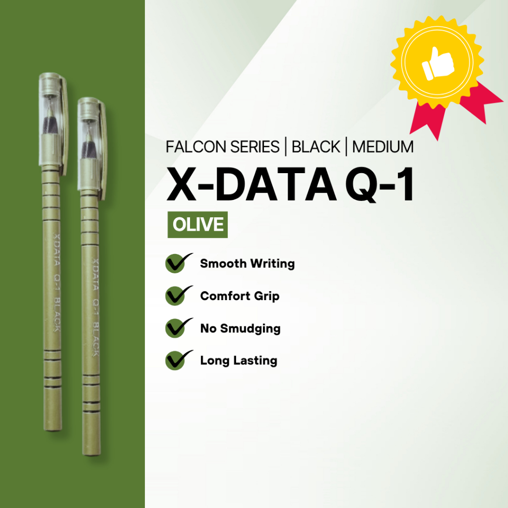 

Pulpen X-Data Q-1 Falcon Series Black Medium Olive (1 Pcs)
