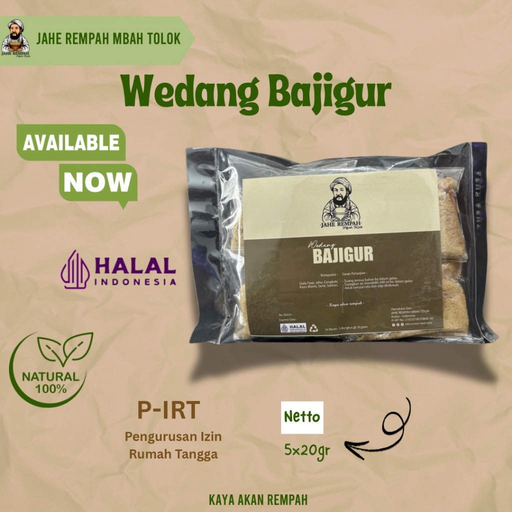 

WEDANG BAJIGUR UNTUK MERINGANKAN FLU DAN MEMBANTU MENJAGA SISTEM PENCERNAAN