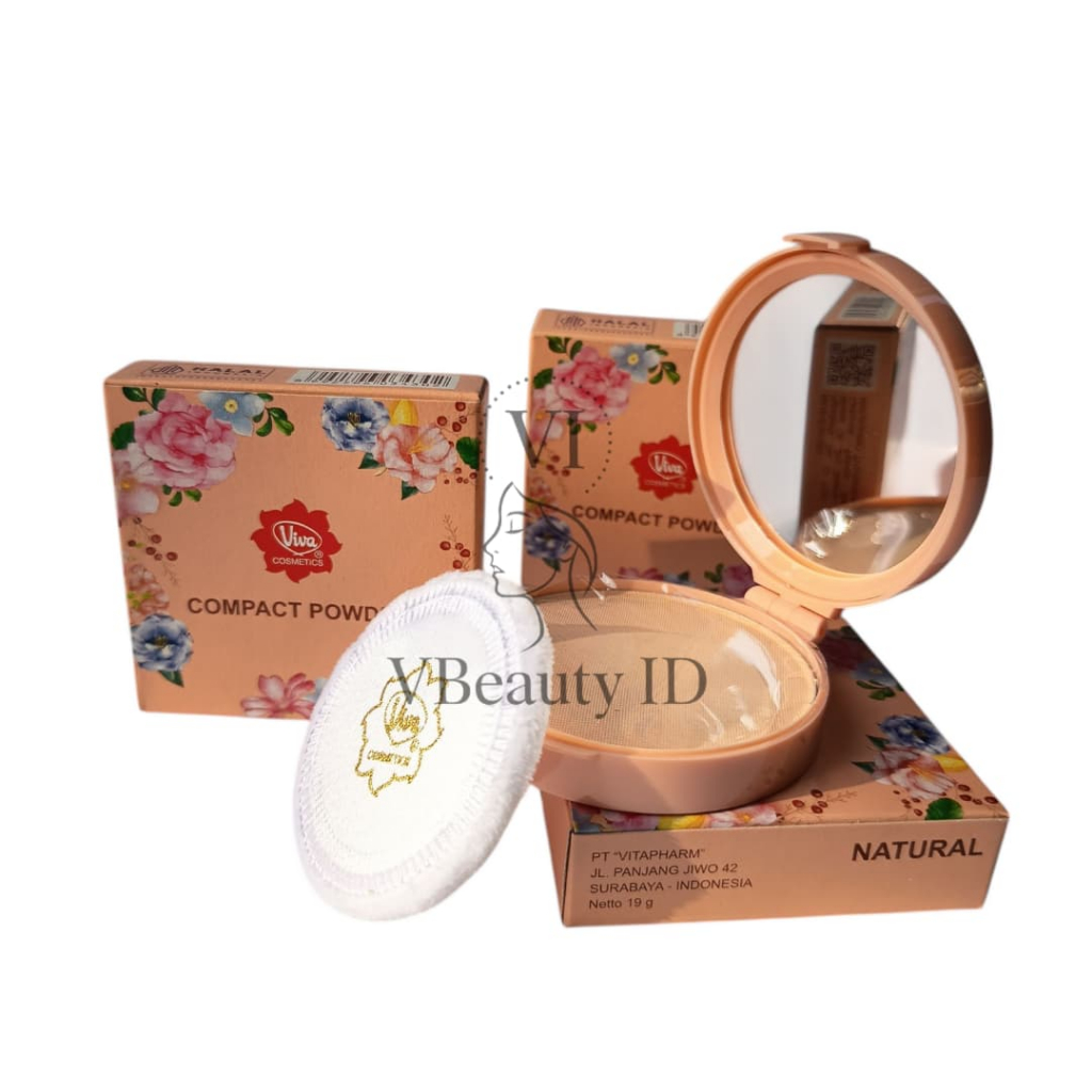 Viva Compact Powder | Bedak Padat Viva Standart Natural - Kuning Langsat - Kuning Pengantin