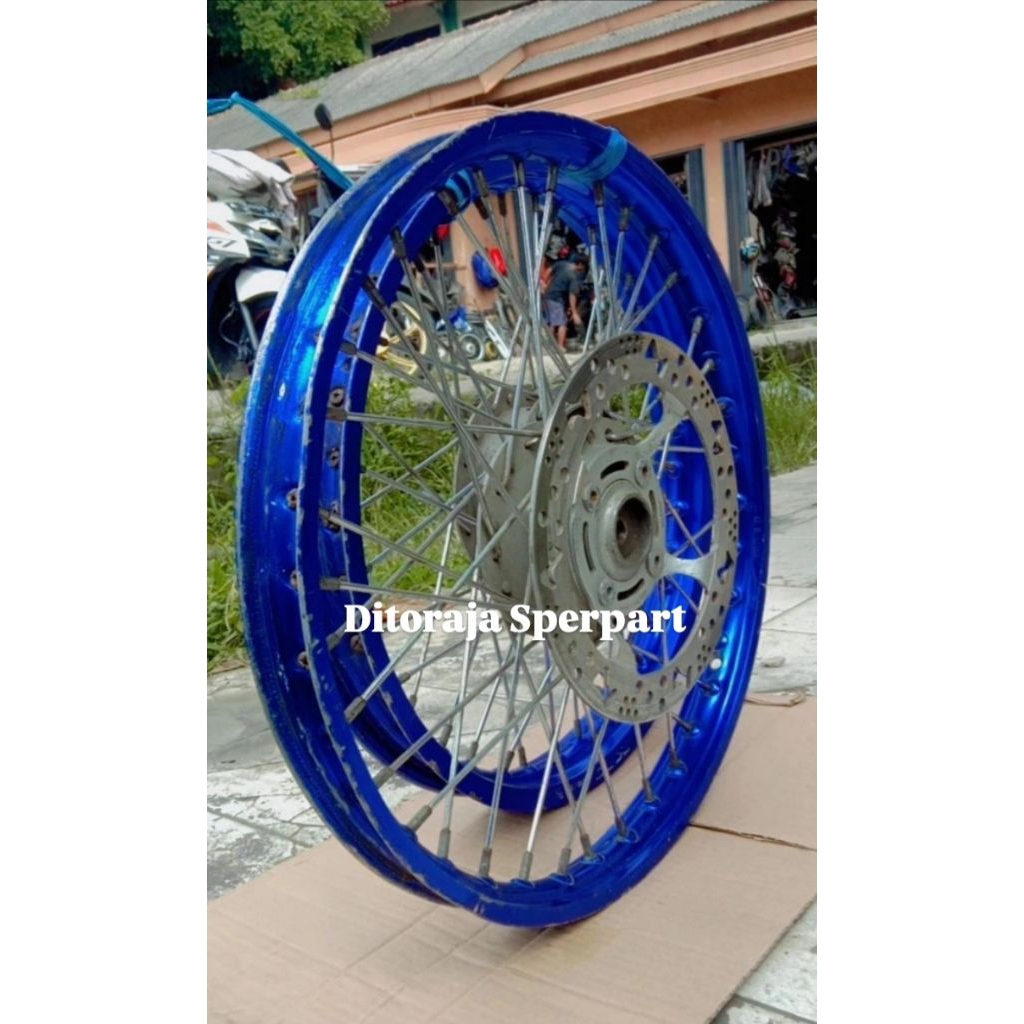 VELG/PELEK VARIASI 1SET DEPAN BELAKANG MOTOR HONDA SUPRA X 125/KARISMA/SUPRA FIT ORIGINAL BARANG CAB