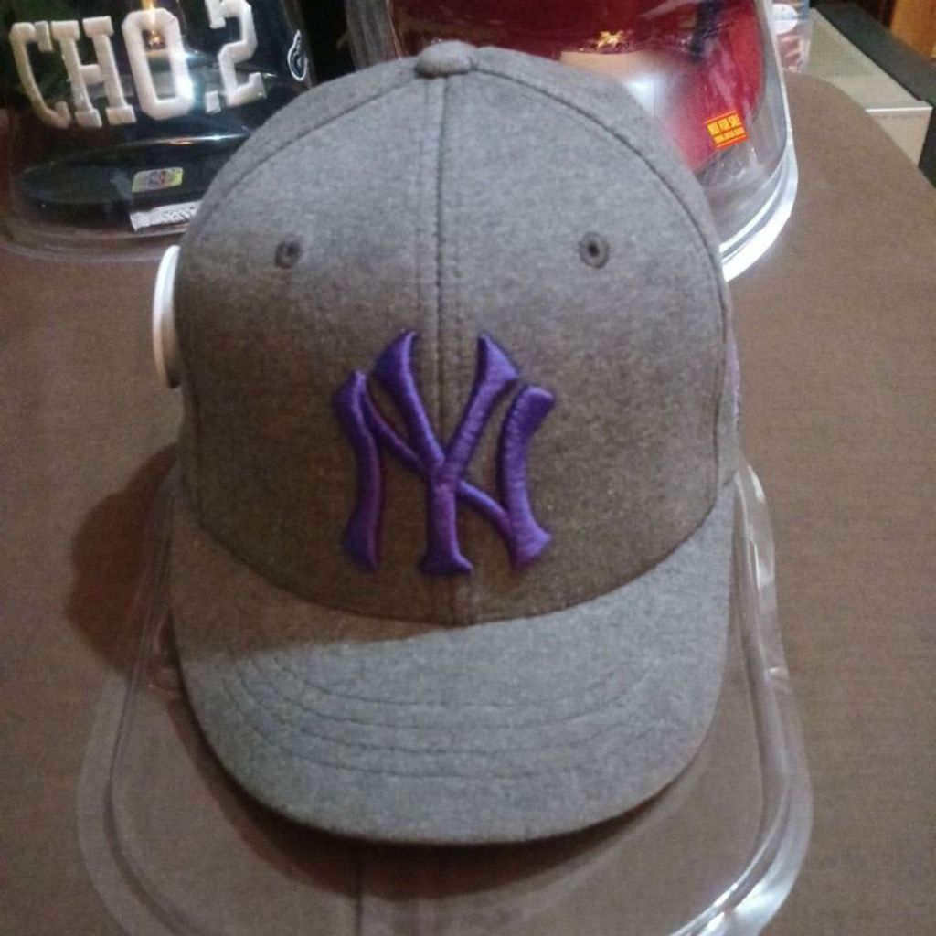 topi visor pendek yankees NY mlb build up size 55cm sd 58cm