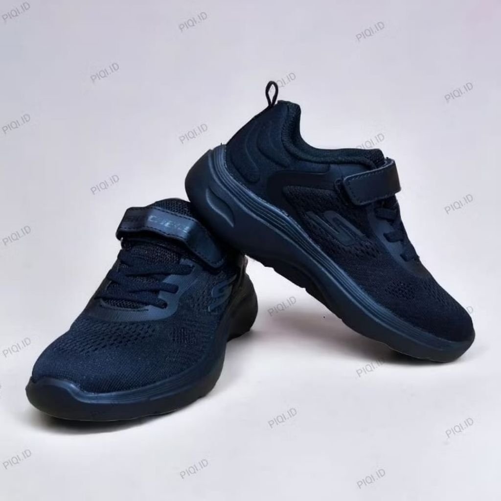 SEPATU ANAK SEKOLAH SKECHERS HITAM PUTIH PREMIUM ANAK LAKI LAKI DAN PEREMPUAN