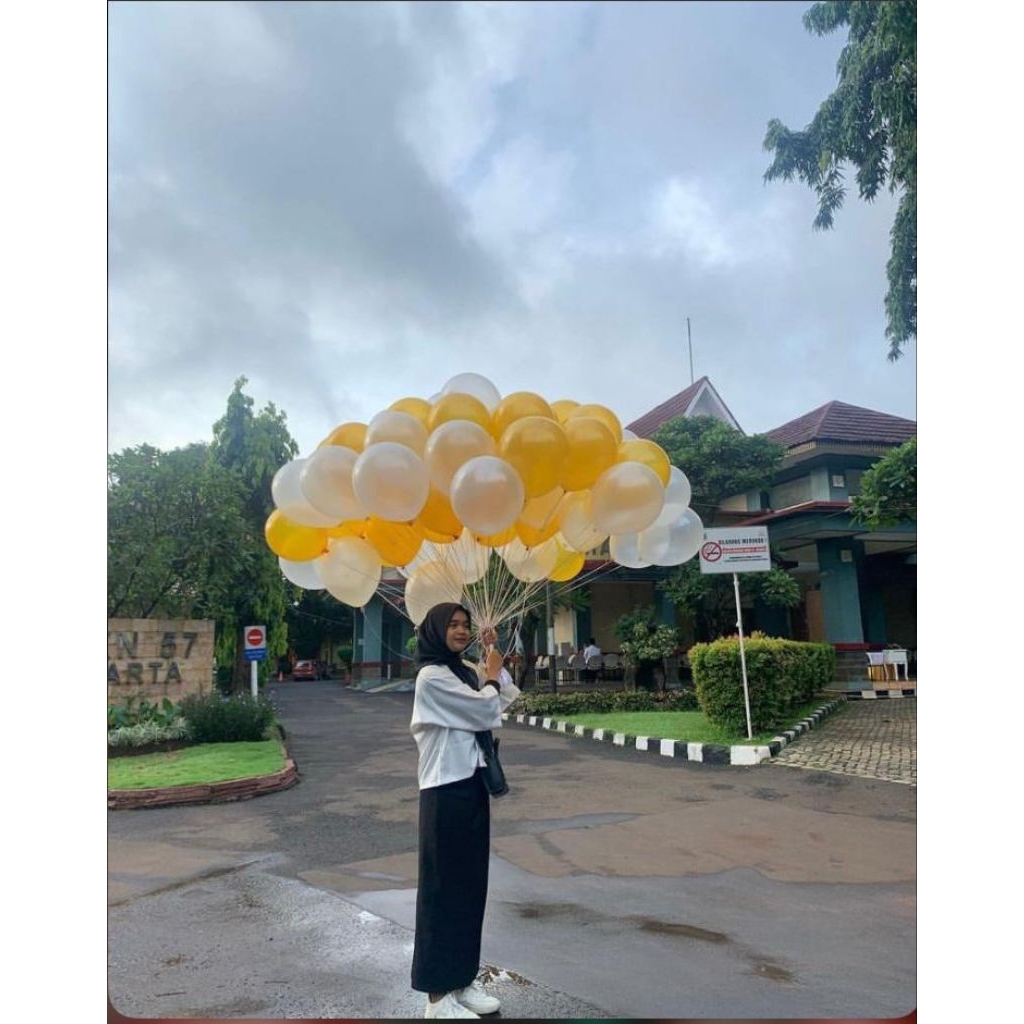balon gas helium metalik