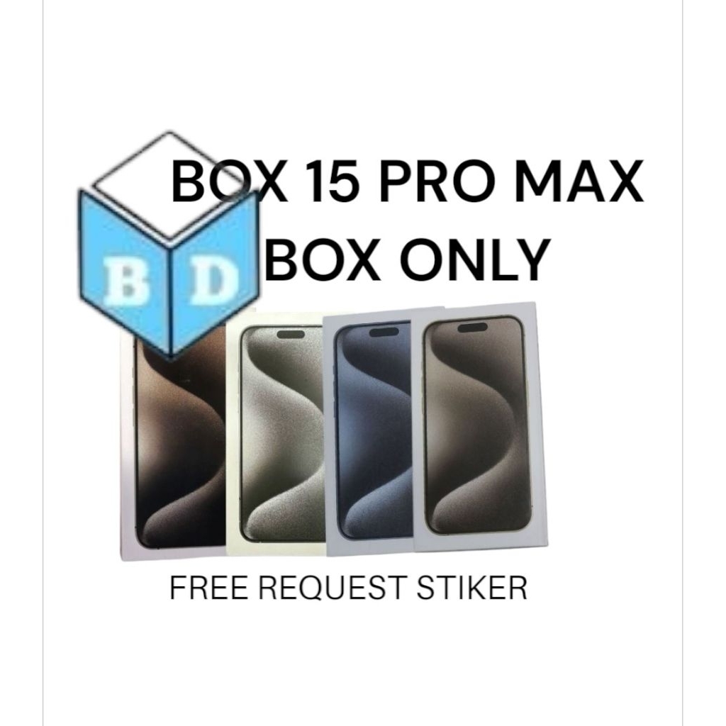 

BOX/KOTAK 15 PRO MAX BOX ONLY WARNA LENGKAP