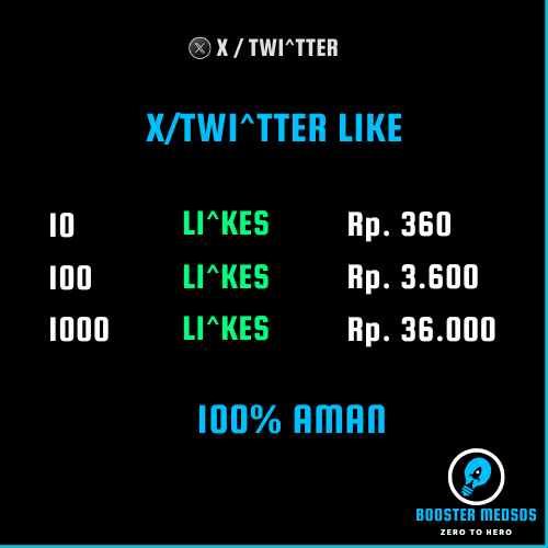 X / Twitter Like Sosmed | Naikin Engagement Akun Kamu
