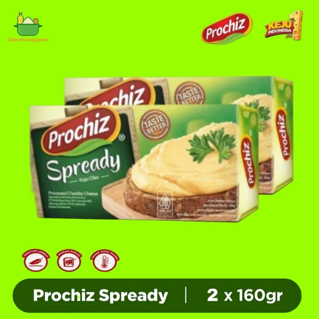 

Keju Oles Prochiz Spready 160 gr Paket 2pcs | Cepat Habis!