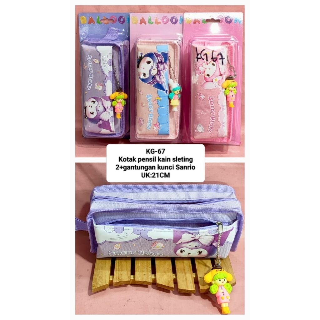 

1 LUSIN KOTAK PENSIL SANRIO GANCI ISI 12